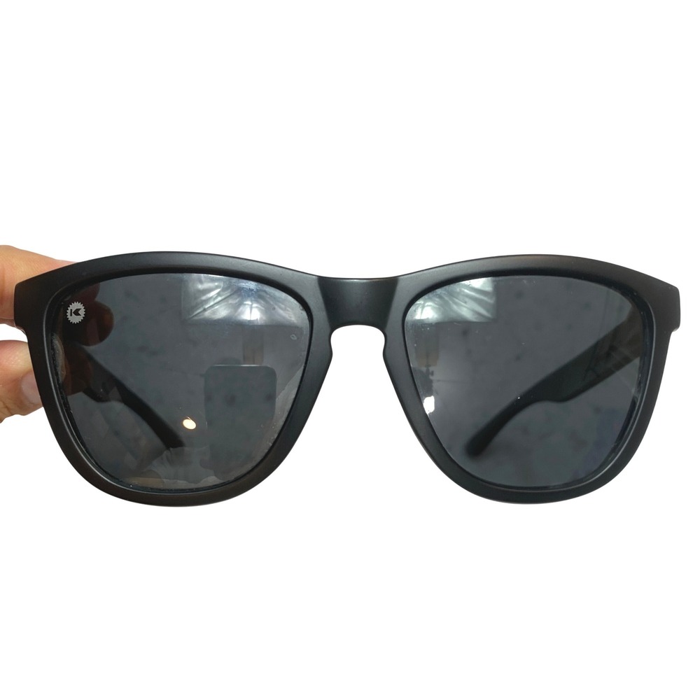 Knockaround Premiums Sunglasses Matte Black Frame Smoke Lens Unisex Sporty